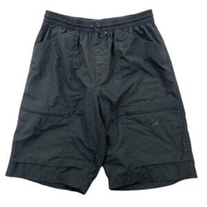 Vintage Nike Men’s S Black Cargo Shorts Adjustable‎ Waist Belted Liner